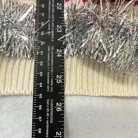 Ugly Christmas Sweater Singing Santa LIGHTS UP Tinsel Xmas Party Winner Size XL - Picture 5 of 5